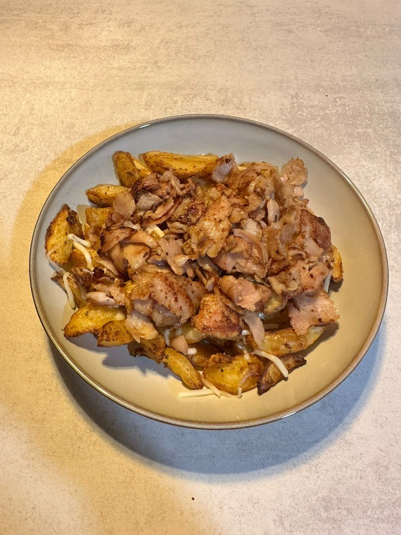 Comida real de un cliente