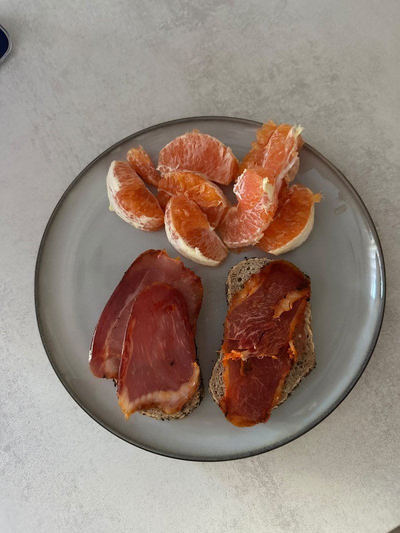 Comida real de un cliente