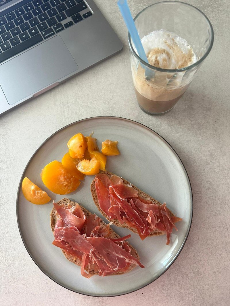 Comida real de un cliente
