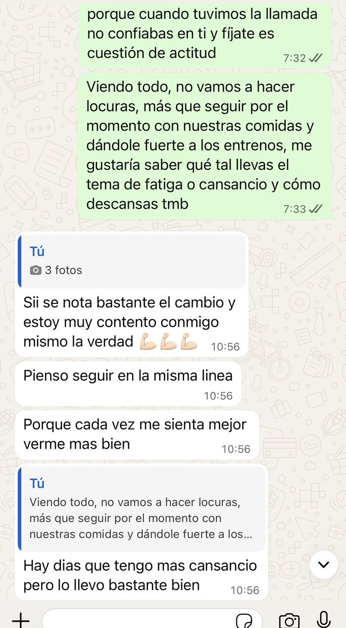 Conversación real de WhatsApp con un cliente