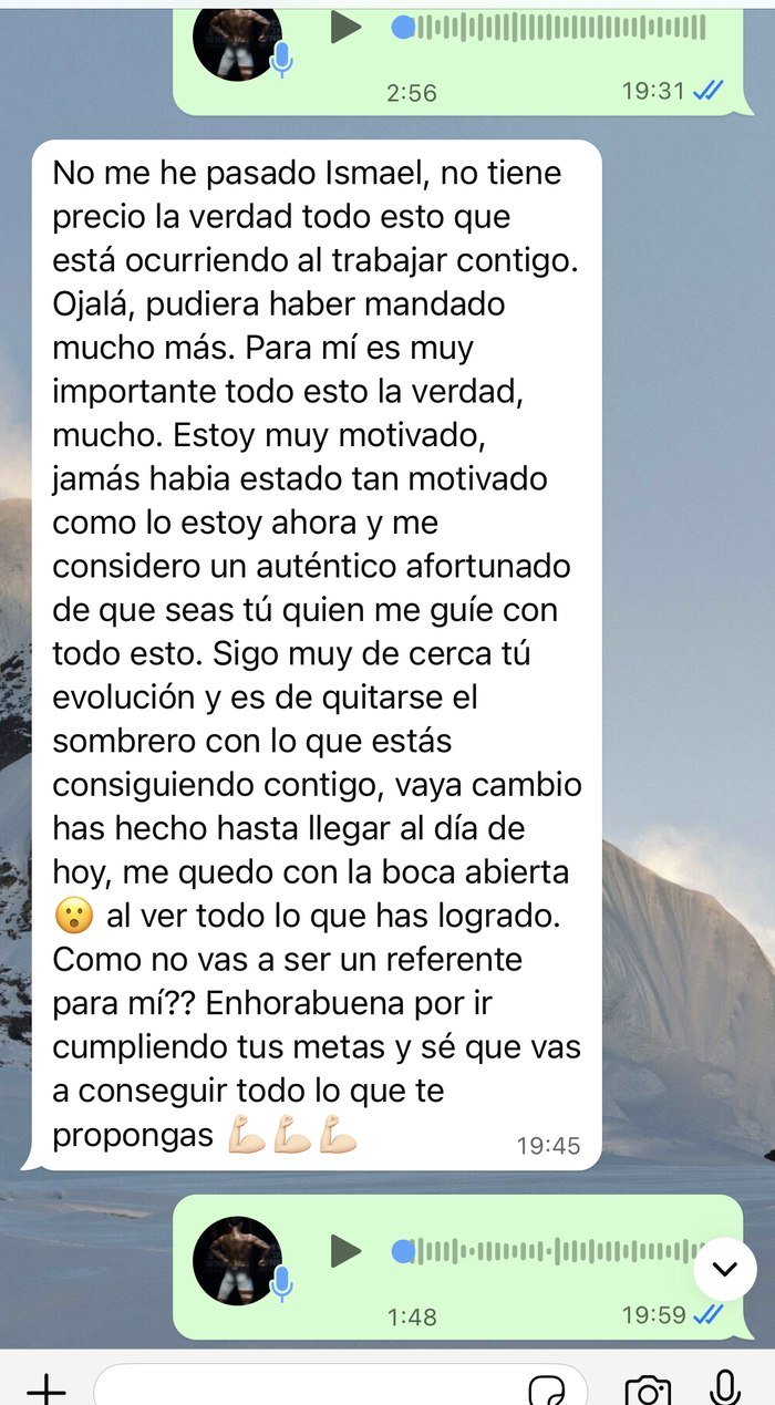 Conversación real de WhatsApp con un cliente